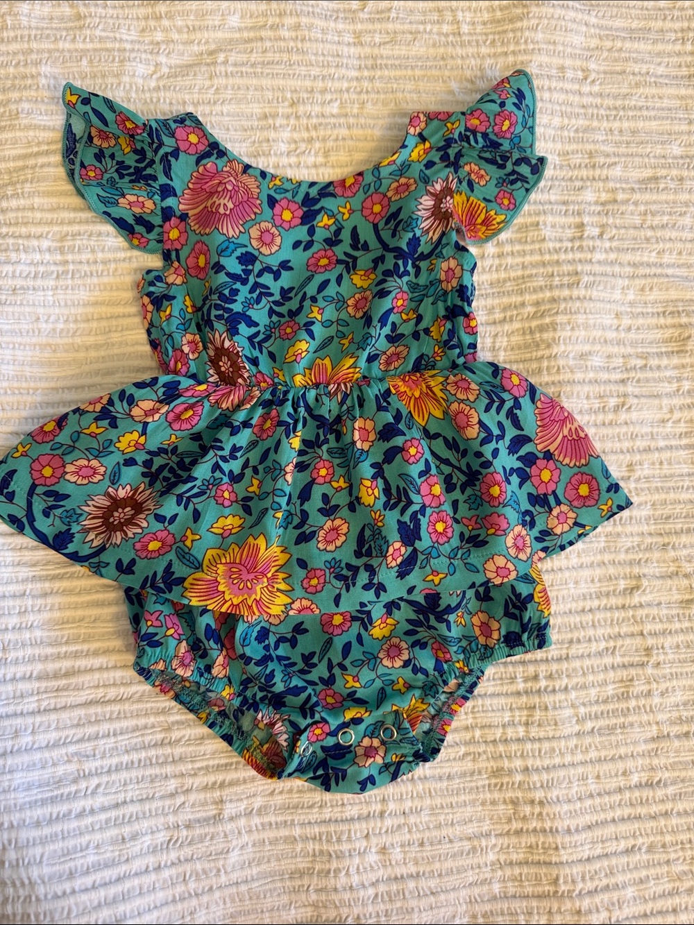 Infant Retro Baby Girl Summer Romper sz 3 6 months